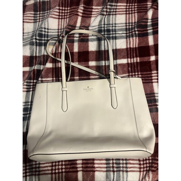 Kate Spade New York Schuyler Women's Cream Meringue Tote Bag Medium - Picture 4 of 13